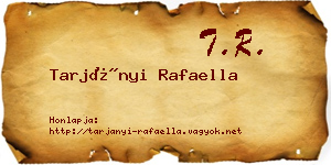 Tarjányi Rafaella névjegykártya